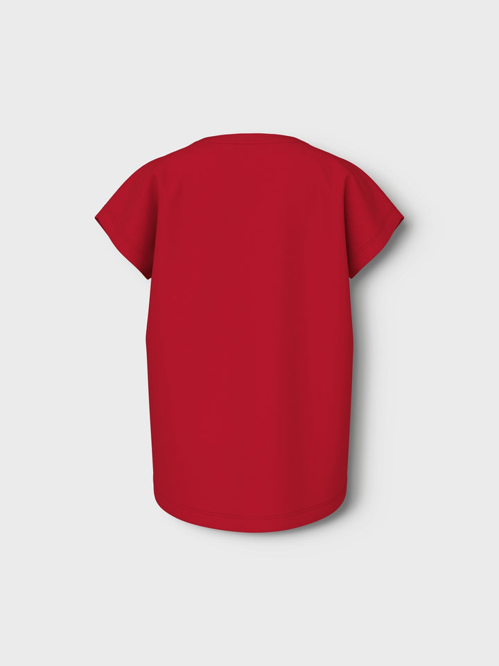 Kinder T-Shirt VIOLETT Chinesisch Rot Gänseblümchen Lockerer Schnitt