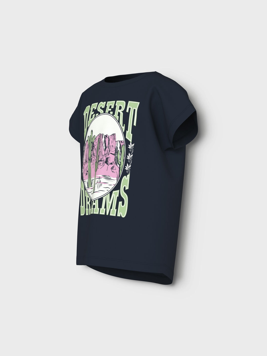 Kids T - shirt VIOLET Navy Blazer Desert Loose Fit