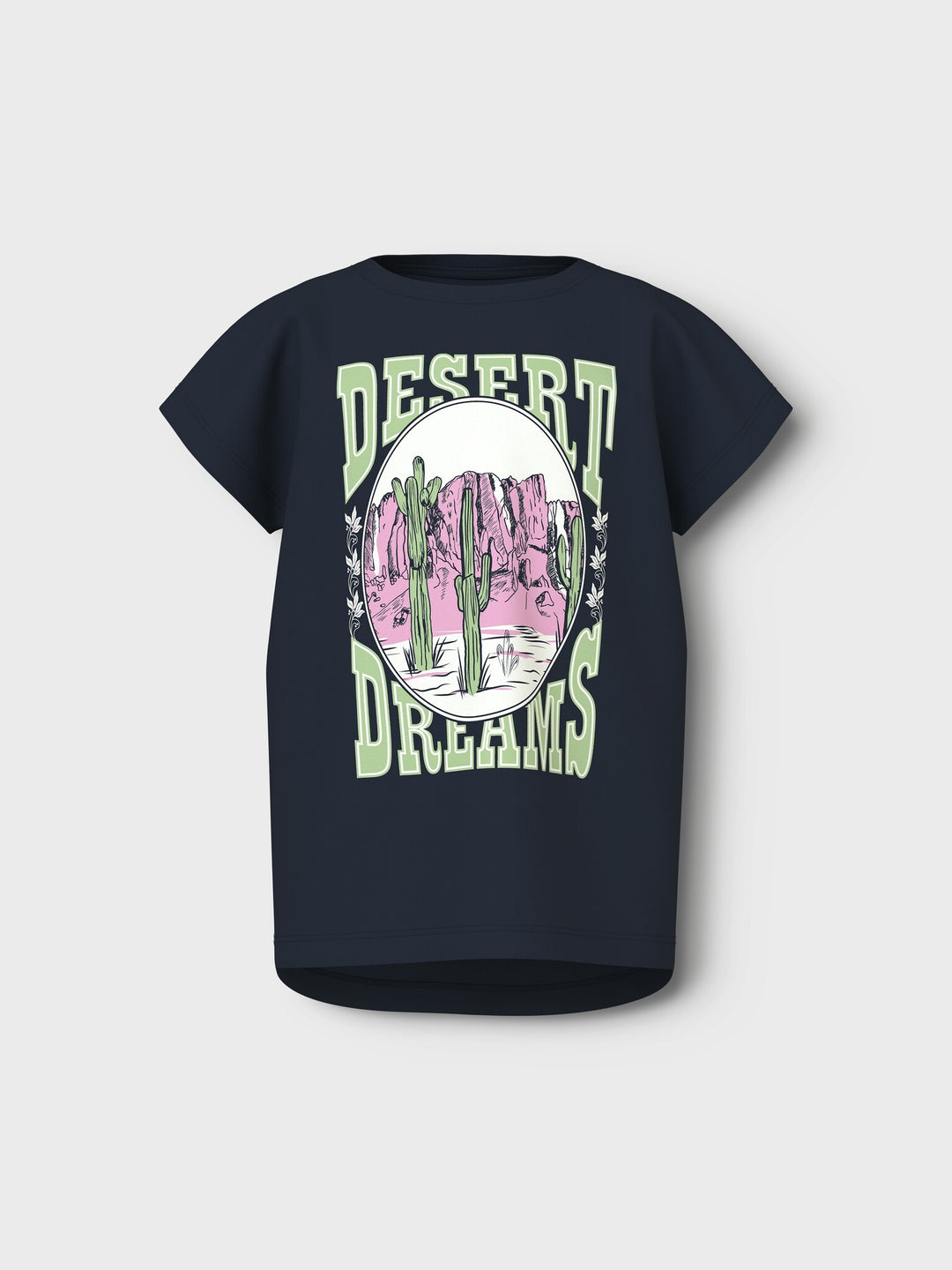 Kids T - shirt VIOLET Navy Blazer Desert Loose Fit