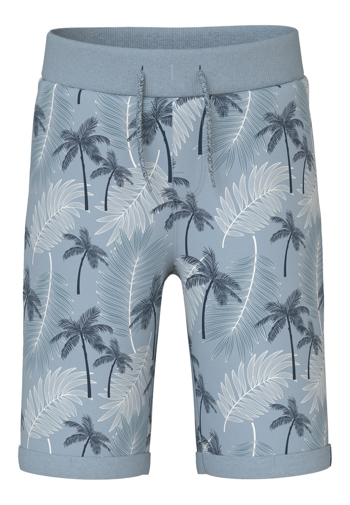 Kinder Shorts VERMO Celestial Blue Palms Regular Fit