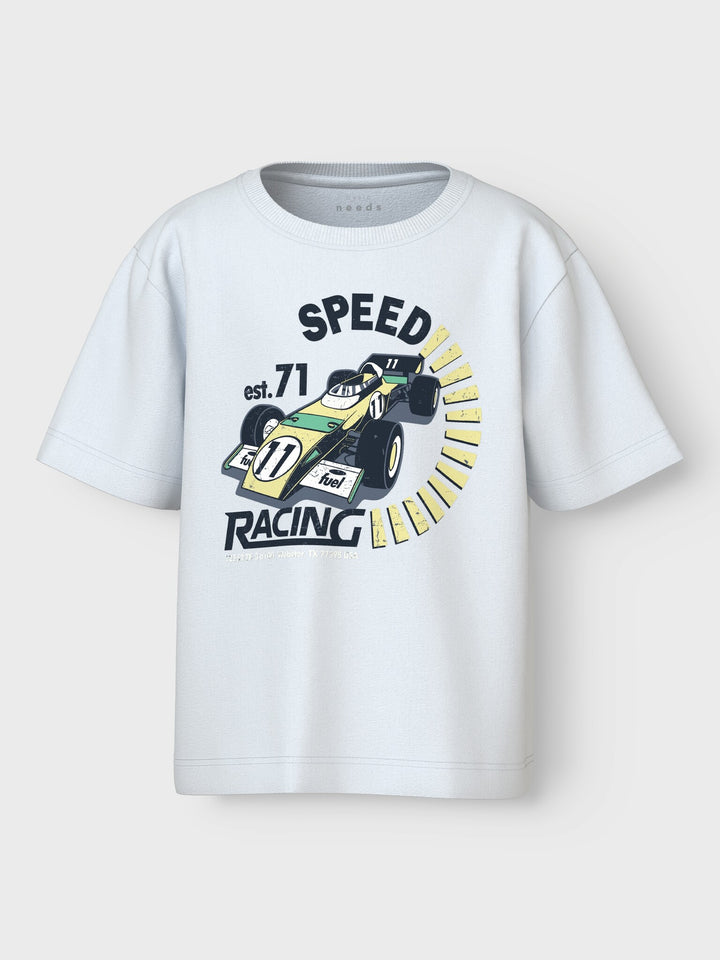 Mini T-Shirt VICTOR Bright White Speed Racing Regular Fit