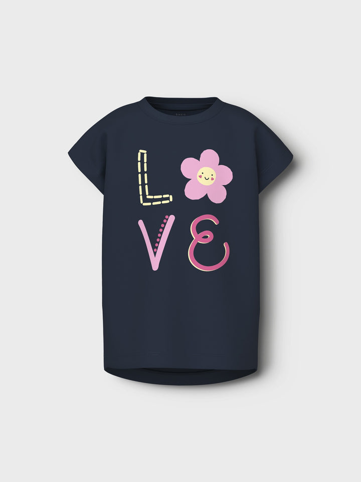 Mini T-Shirt VIOLET Navy Blazer Liebe Regular Fit