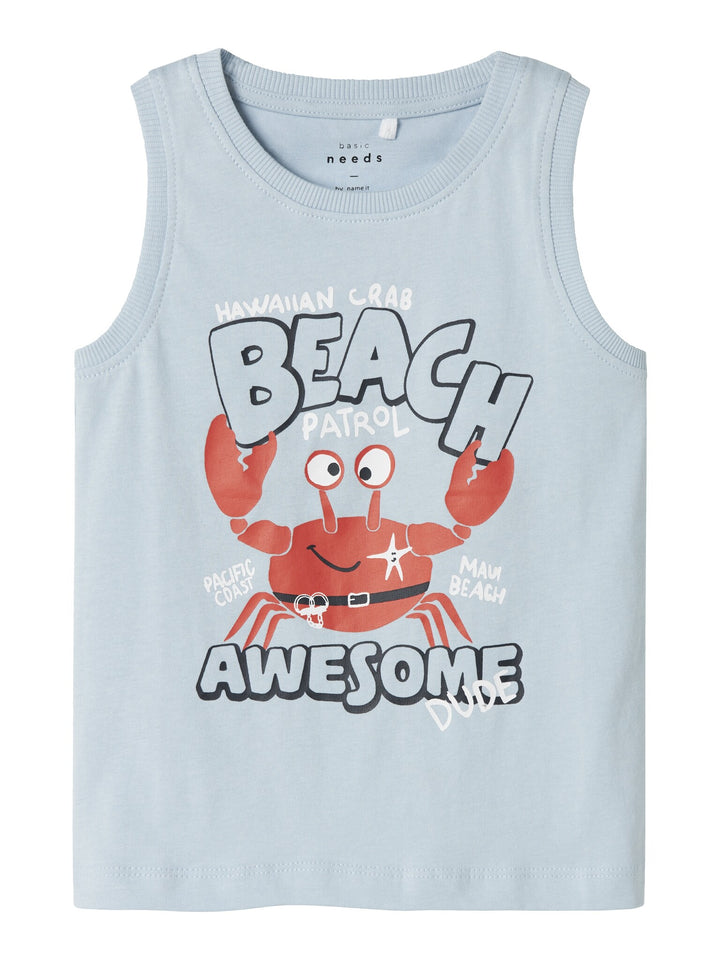 Mini Tanktop VAGNO Celestial Blue Crab Regular Fit