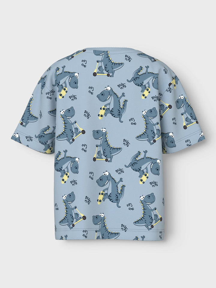 Mini T - shirt VALTHER Celestial Blue Skate Dino Regular Fit
