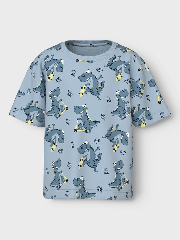 Mini T - shirt VALTHER Celestial Blue Skate Dino Regular Fit