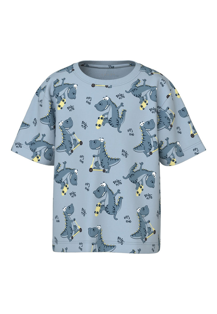 Mini T - shirt VALTHER Celestial Blue Skate Dino Regular Fit