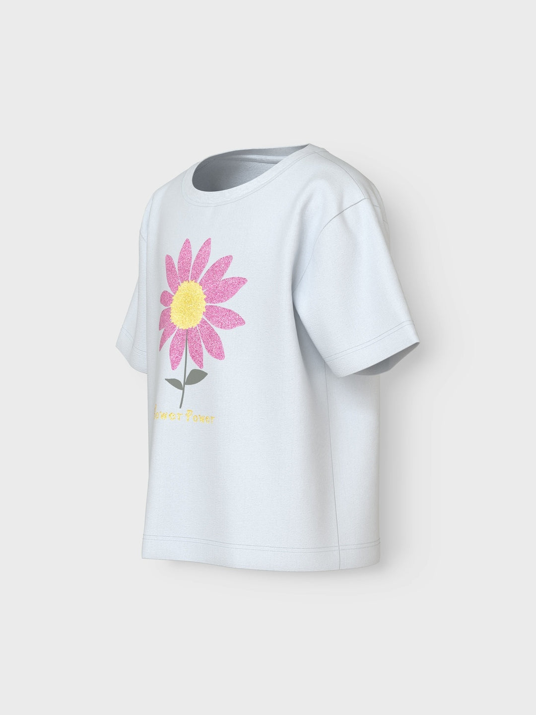 Mini T-Shirt VEEN Bright White Flower Regular Fit
