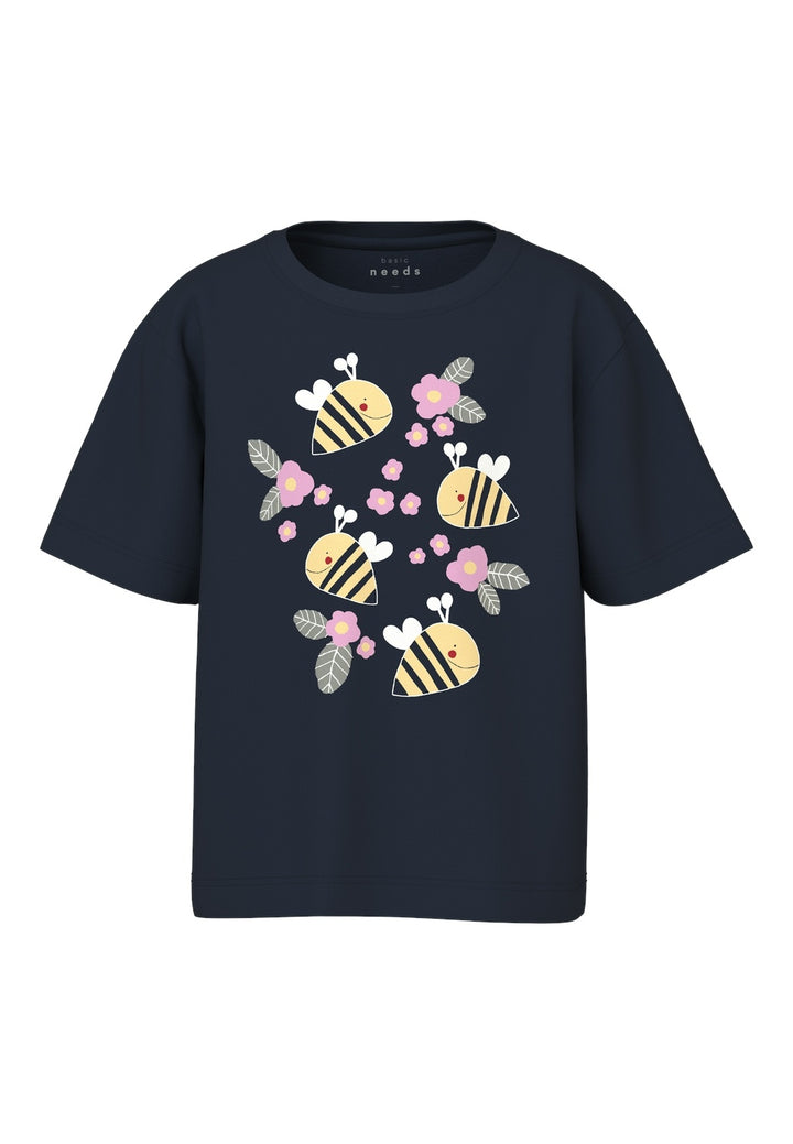 Mini T-Shirt VEEN Navy Blazer Bee Regular Fit