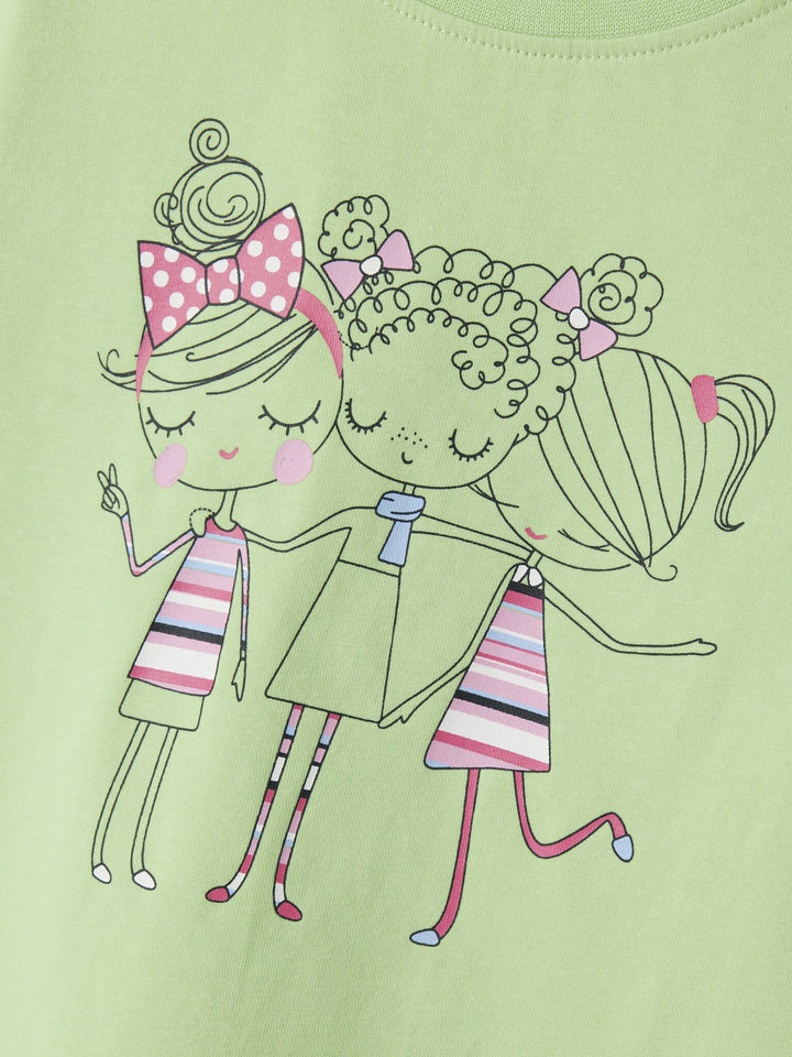 Mini T-Shirt VIX Arcadian Grün Mädchen Regular Fit