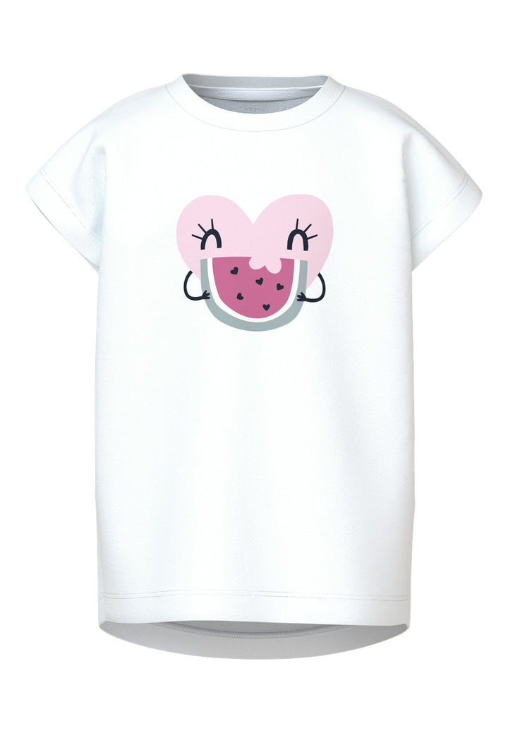 Mini T - shirt VIGEA Bright White Heart Regular Fit