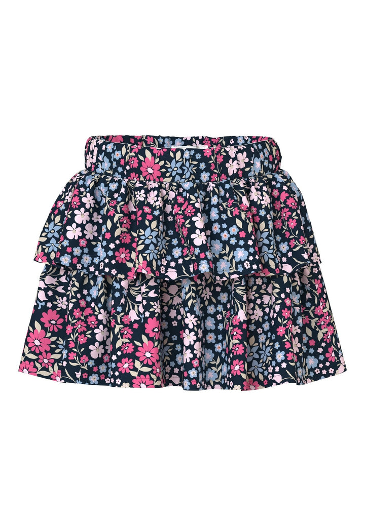 Mini rok VINAYA Carmine Rose CUTE FLOWERS
