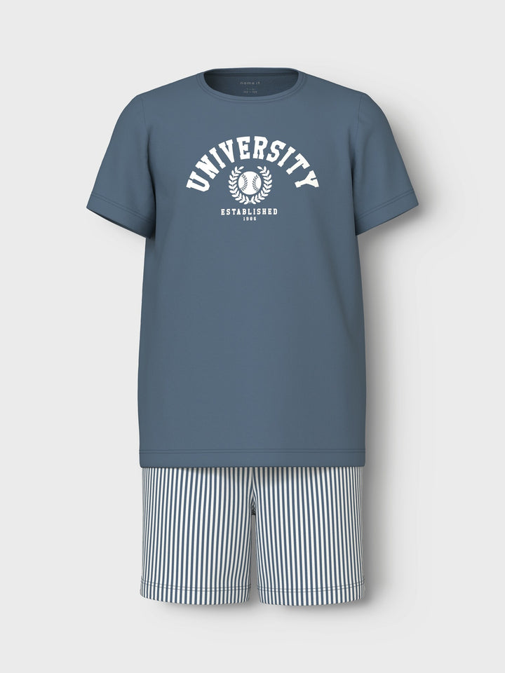 Kinderpyjama CHINA UNIVERSITY China Blau