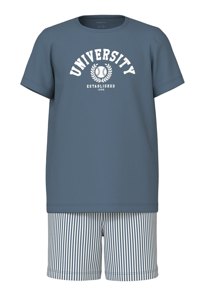Kinderpyjama CHINA UNIVERSITY China Blau