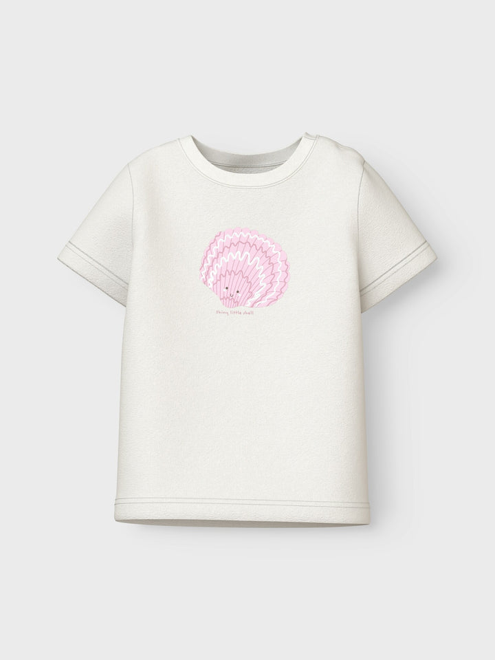Baby T - shirt VUBIE Cloud Dancer Seashell Regular Fit