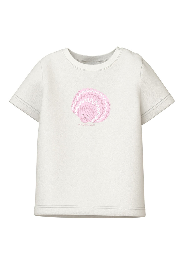 Baby T-Shirt VUBIE Cloud Dancer Seashell Regular Fit