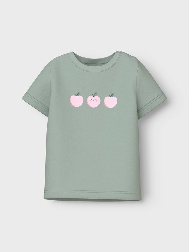 Baby T - shirt VUBIE Aqua Gray Apple Regular Fit