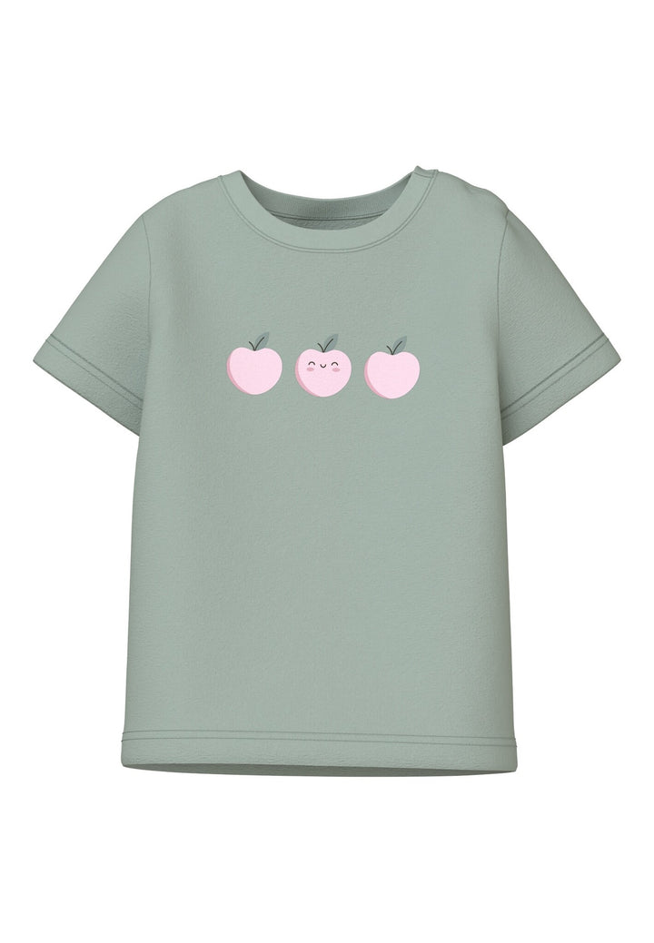 Baby T - shirt VUBIE Aqua Gray Apple Regular Fit