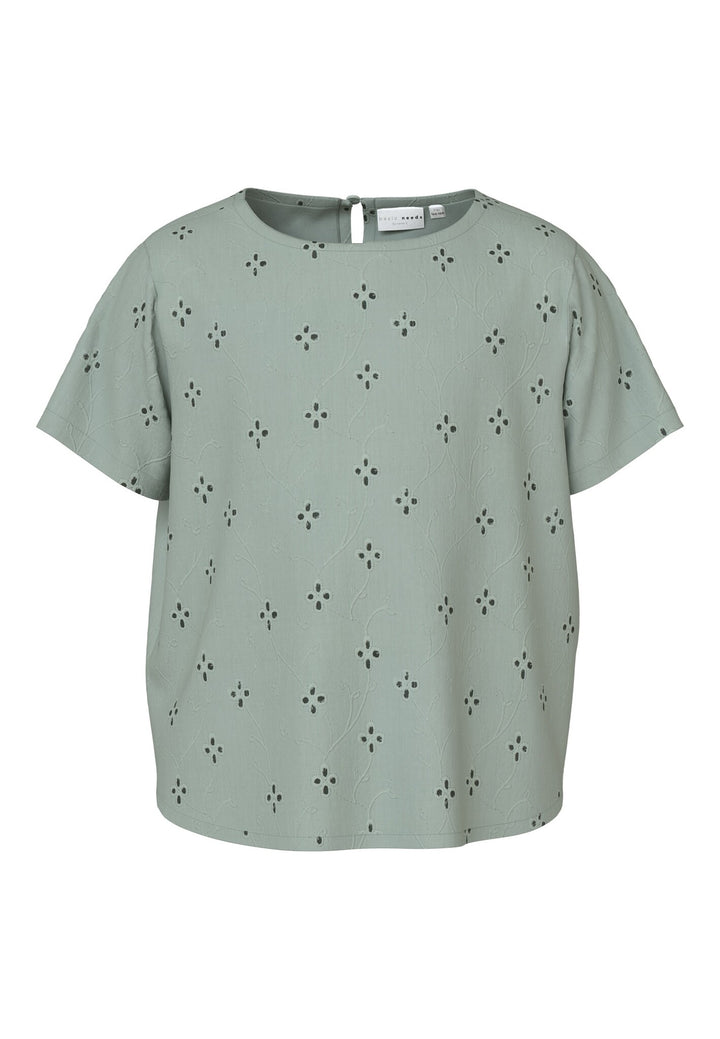 Kinder Top VIOLETA Aqua Grau Regular Fit