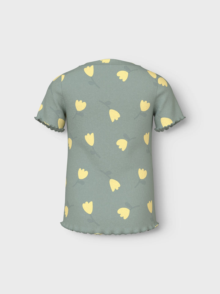 Mini T - shirt VEMMA Aqua Gray Lemon Slim Fit