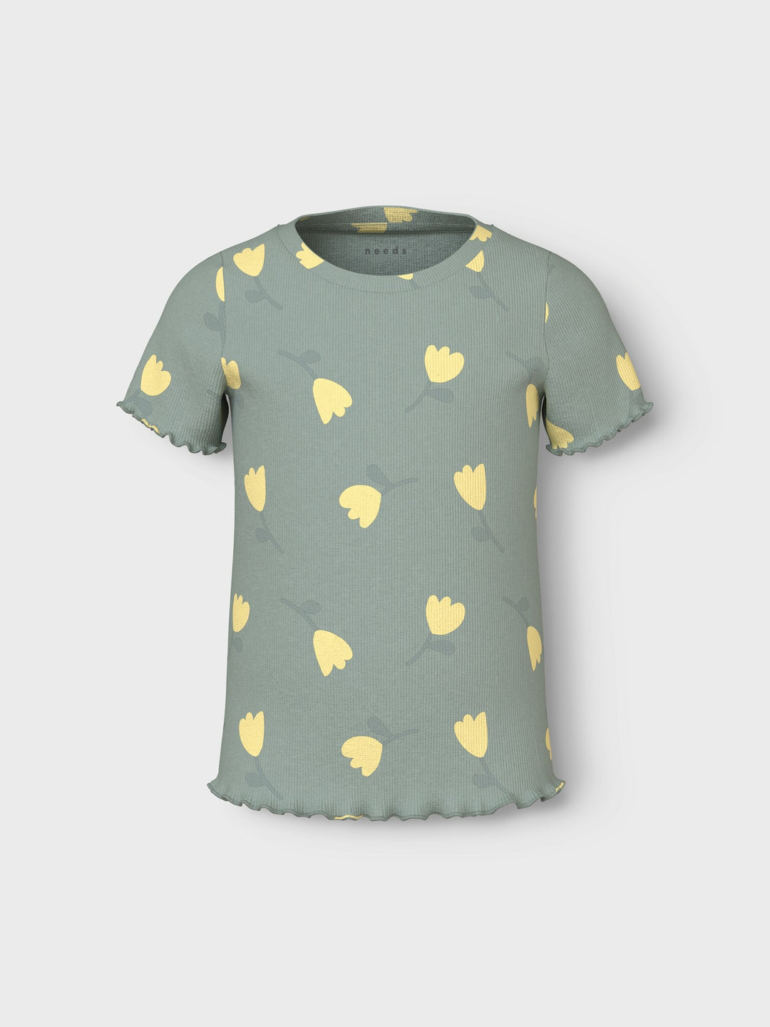 Mini T - shirt VEMMA Aqua Gray Lemon Slim Fit
