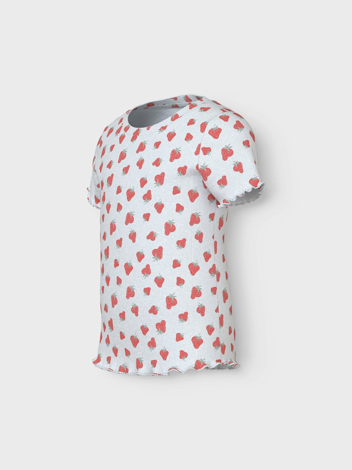 Mini T - shirt VEMMA Bright White Strawberry Slim Fit