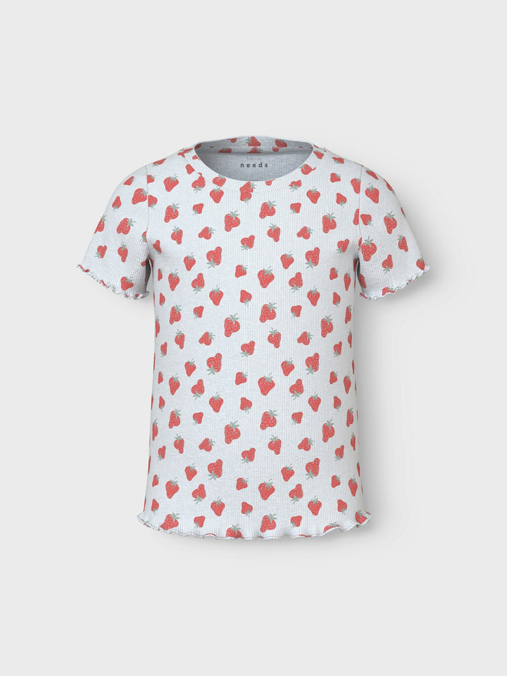 Mini T - shirt VEMMA Bright White Strawberry Slim Fit