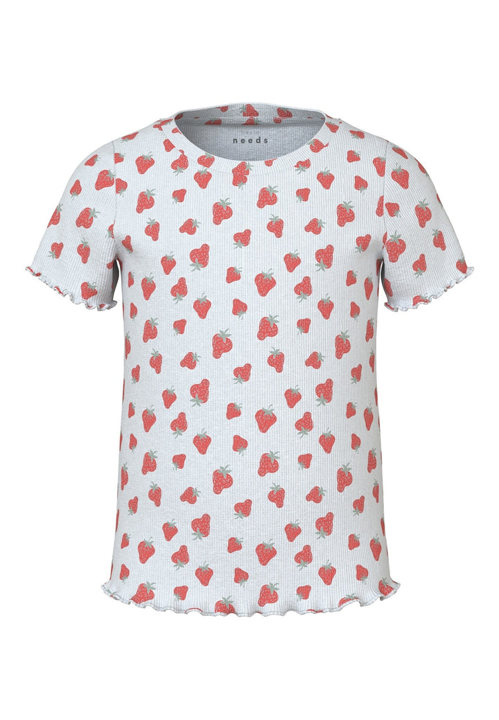 Mini T - shirt VEMMA Bright White Strawberry Slim Fit