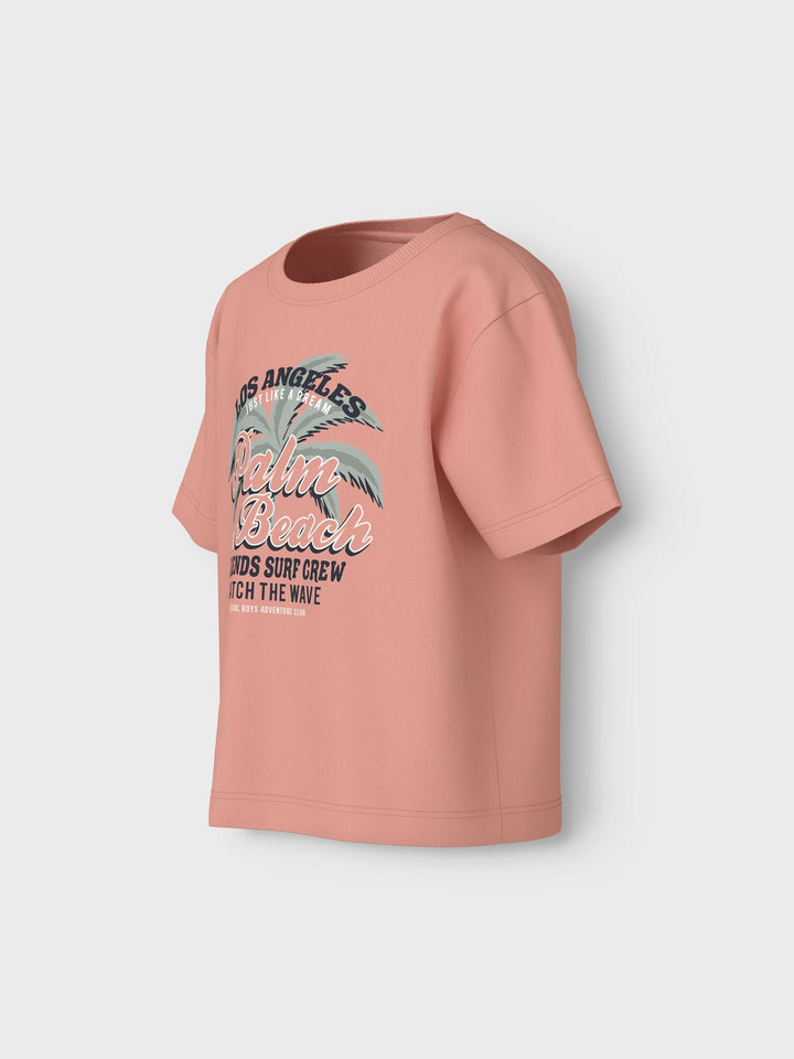 Mini T - shirt VAGNO Peach Pearl Beach Loose Fit