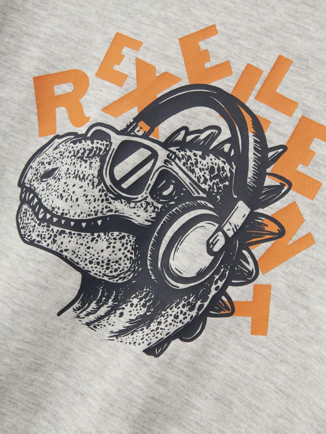 Mini Langarmshirt TRISTIANO Hellgrau Melange Regular Fit