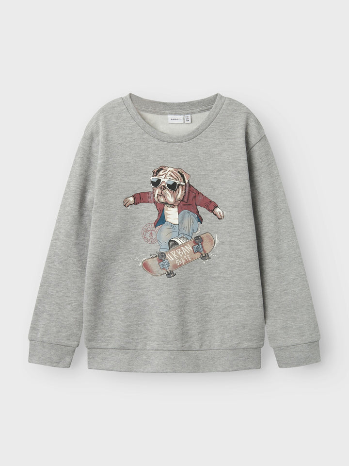 Kids trui TEHOGO Grey Melange Standard Fit