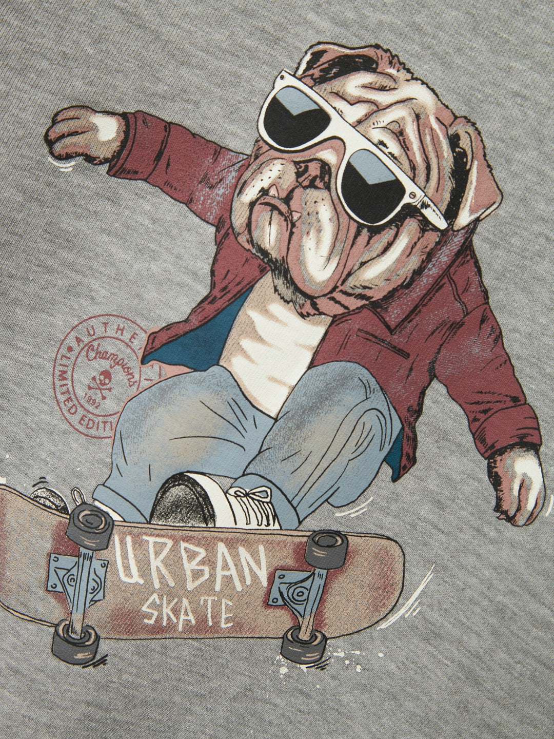 Kids trui TEHOGO Grey Melange Standard Fit