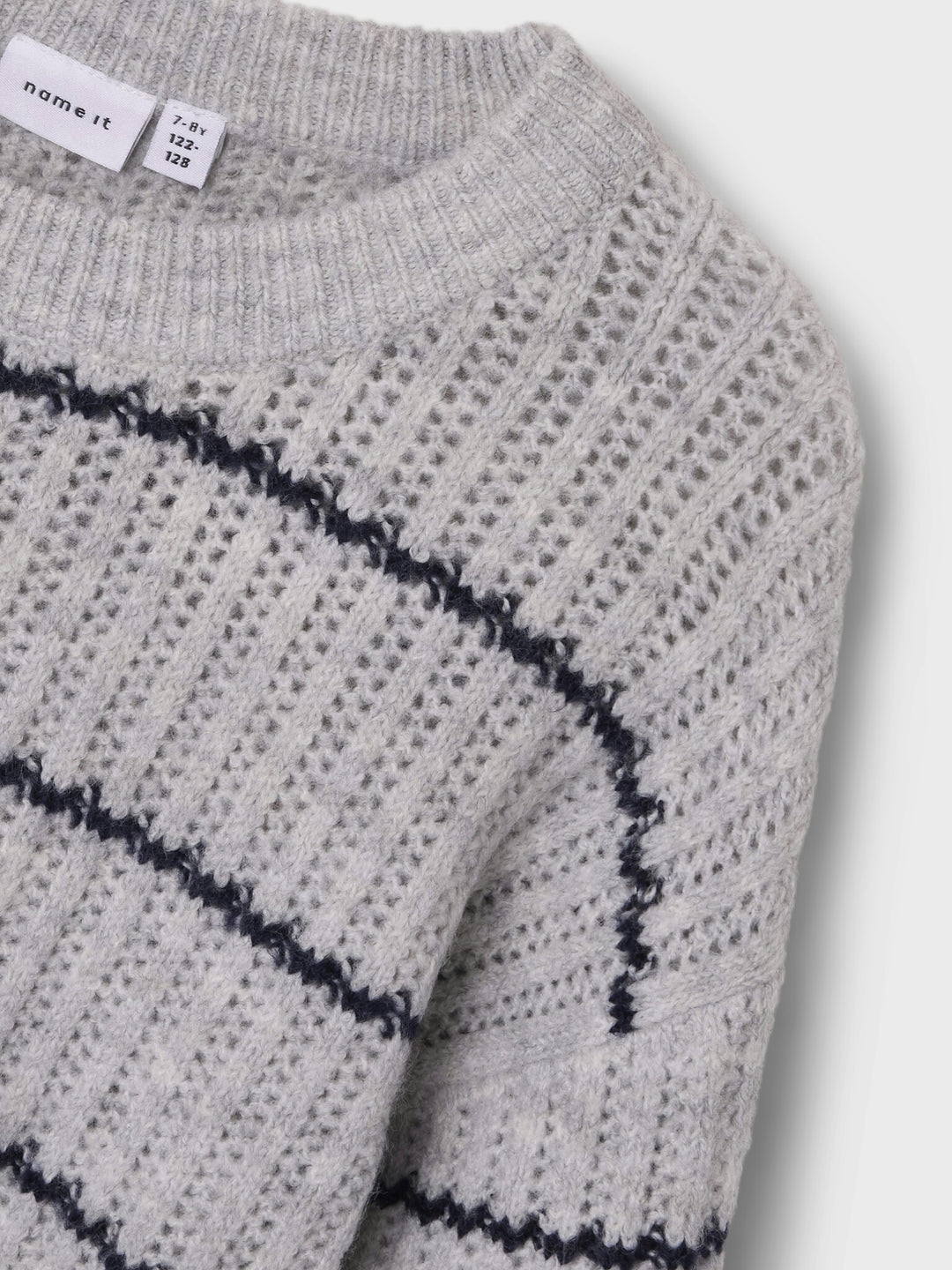 Kinderpullover TITINA Hellgrau Melange Regular Fit
