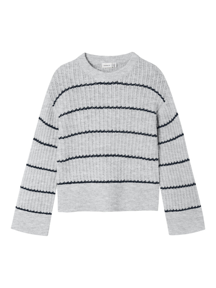 Kinderpullover TITINA Hellgrau Melange Regular Fit