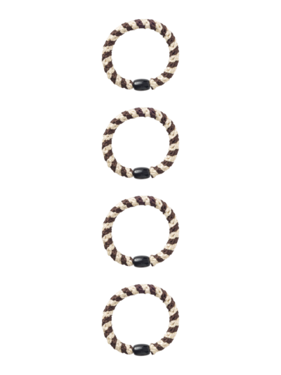 Kids Haar elastiekjes ACC - ARISE 4P HAIRELASTIC Deep Taupe