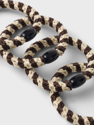 Kids Haar elastiekjes ACC - ARISE 4P HAIRELASTIC Deep Taupe