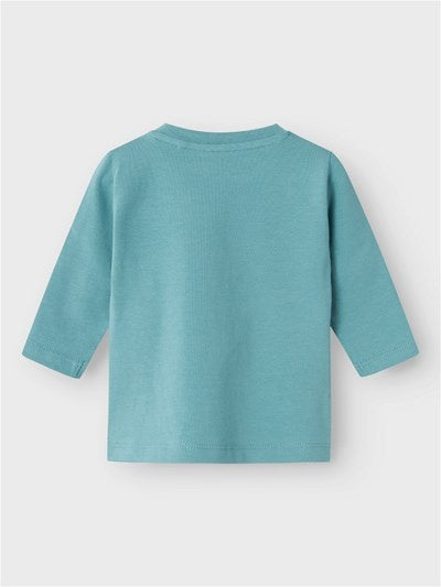 Baby longsleeve DRUM Mineral Blue