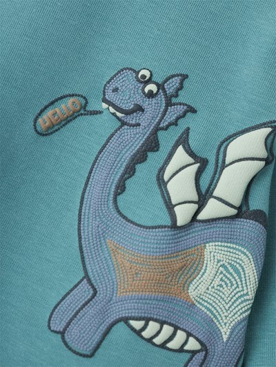 Baby longsleeve DRUM Mineral Blue