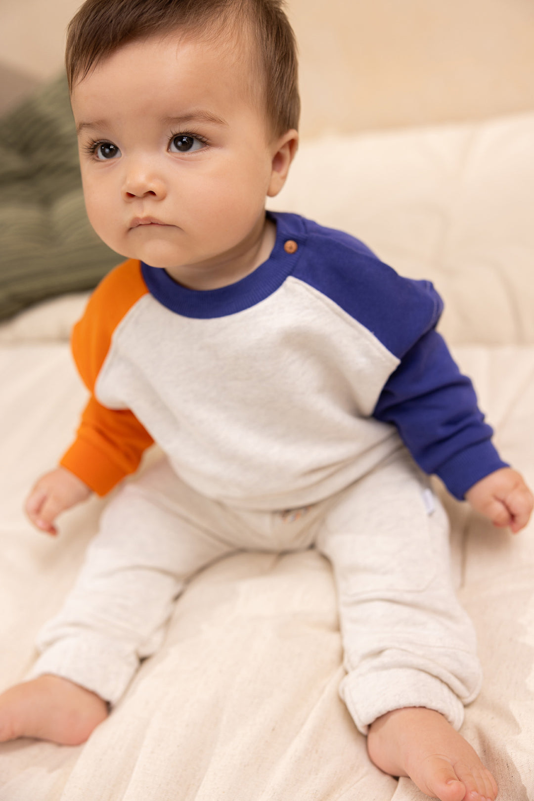 Broek Ossipee regular fit Oatmeal Melange BEIGE