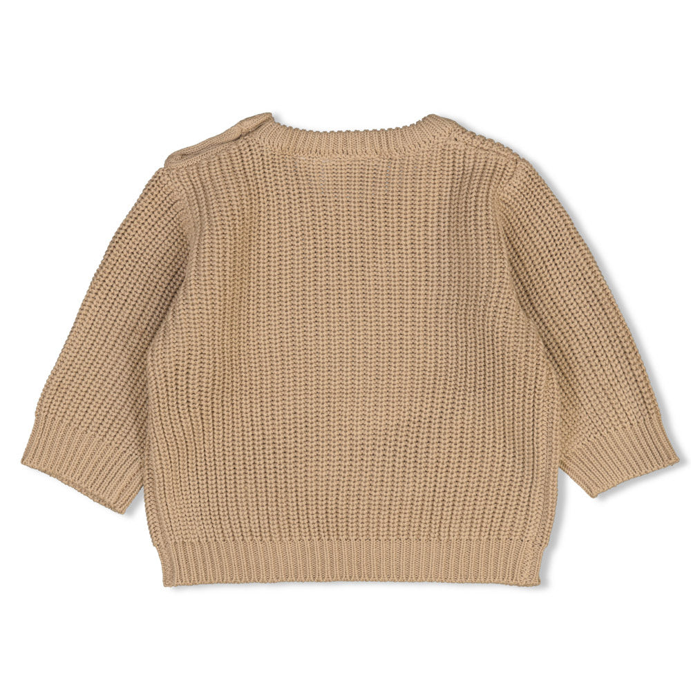 Sweater gebreid Taupe - The Magic is in You