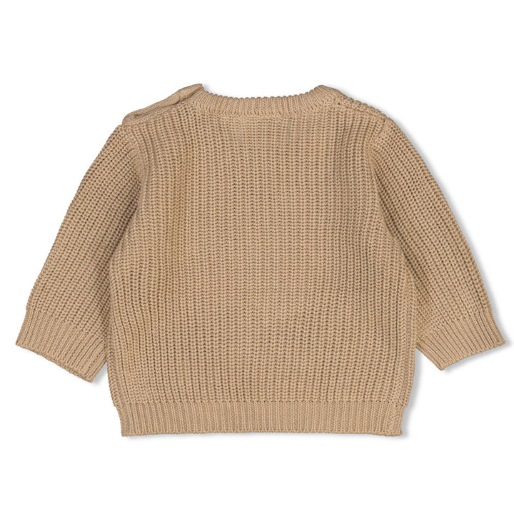Sweater gebreid Taupe - The Magic is in You