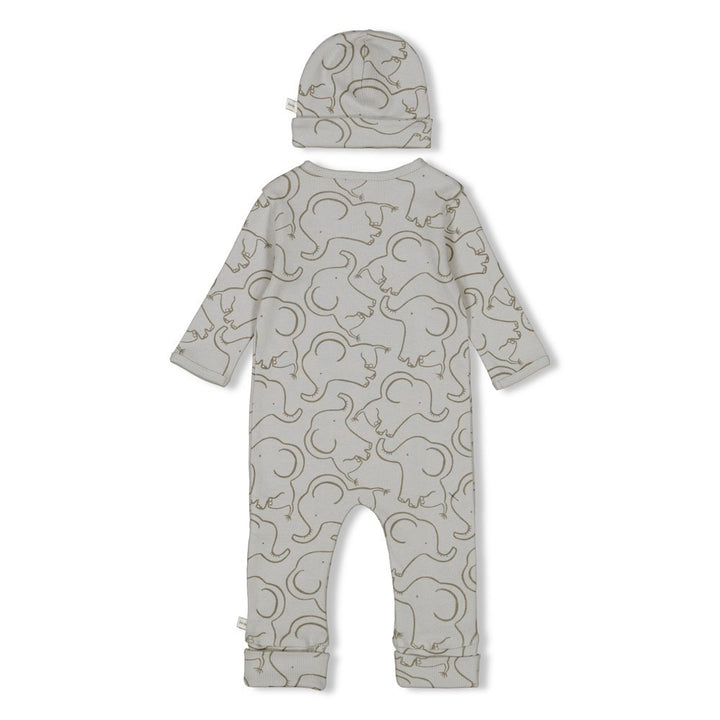 Geschenkset 1 - delig pak + muts grijs