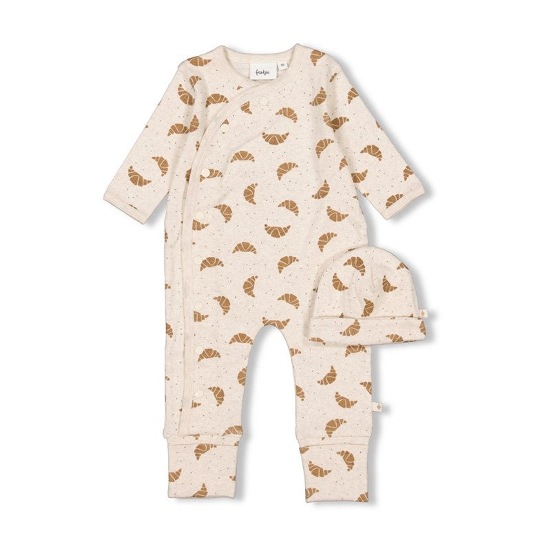 Geschenkset 1 - teiliges Outfit + Mütze Croissant