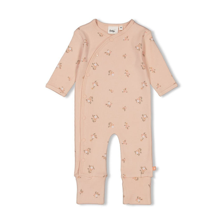 Pak omslagvoet Flowers Roze