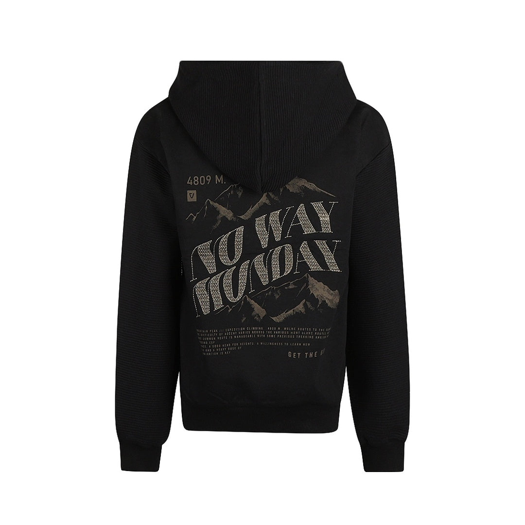 Hoody dropped shoulder Black