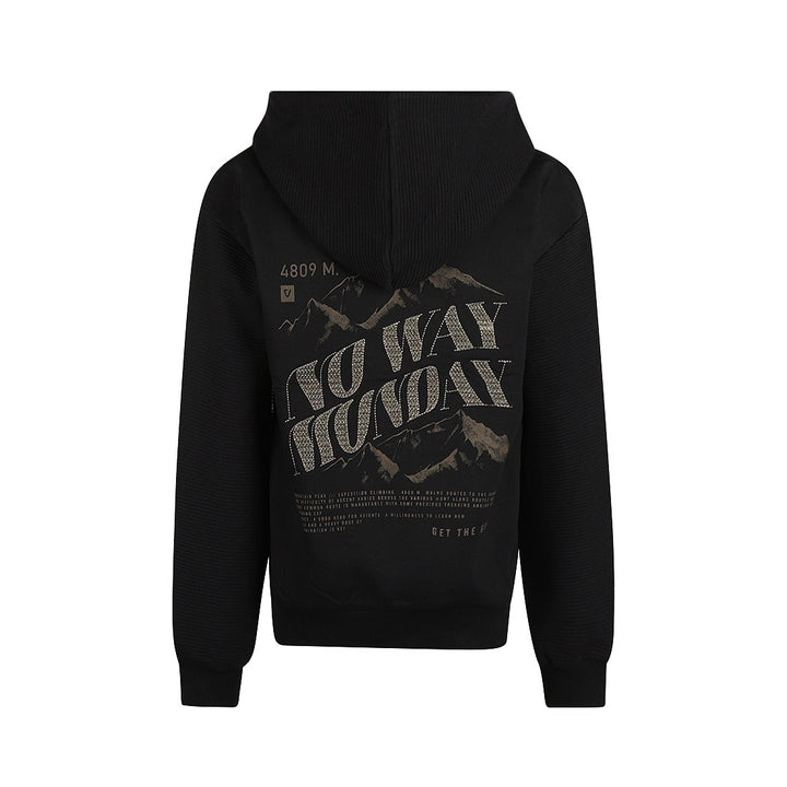 Hoody dropped shoulder Black
