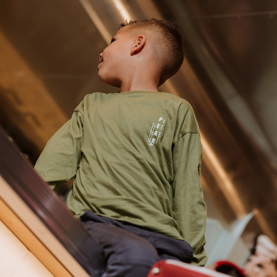 Longsleeve dropped shoulder Army green