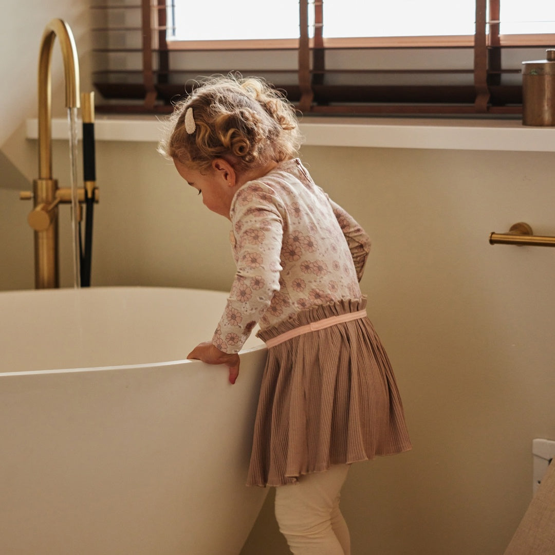 Jurk ls Off white - 01 Girls lovely