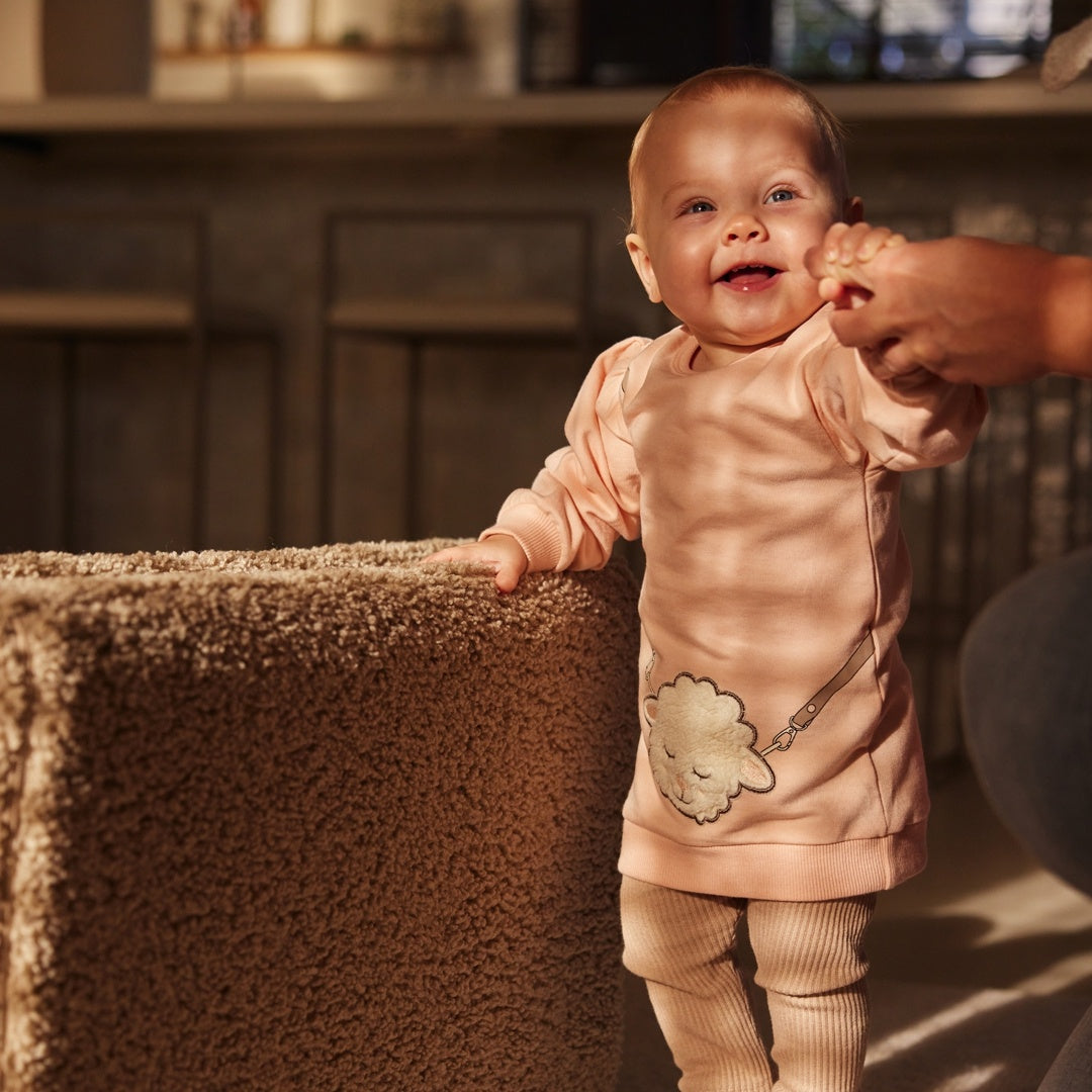 Trui jurk loose fit Light pink - 01 Girls lovely