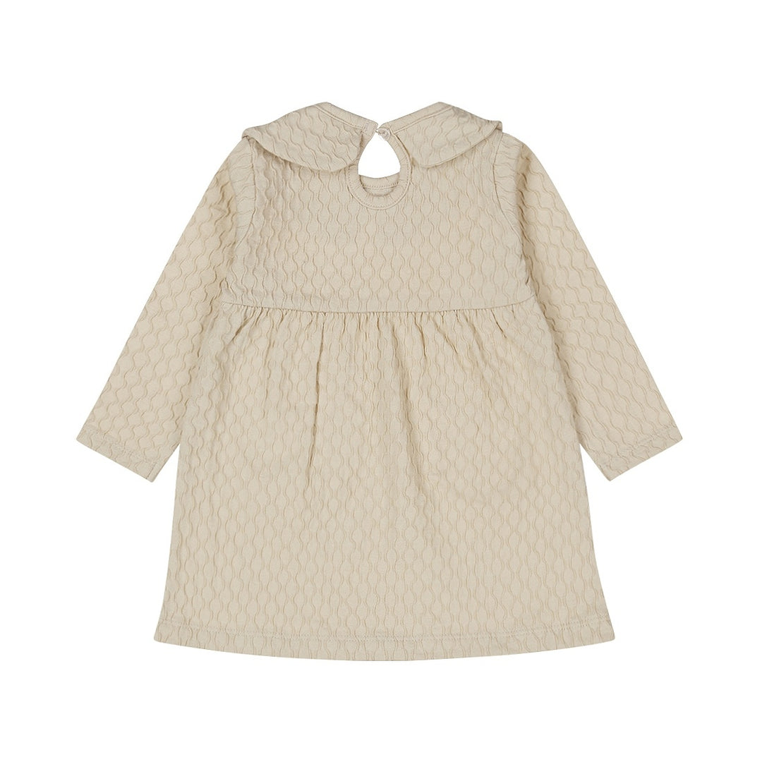 Jurk ls Beige grey - 02 Girls pretty fall