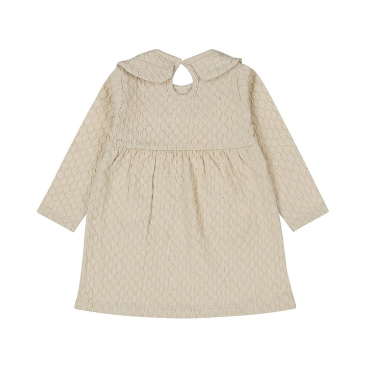 Jurk ls Beige grey - 02 Girls pretty fall